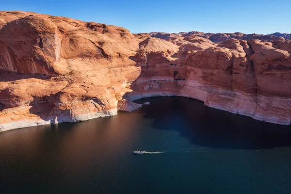 Paisajes Inusuales Lago Powell Estados Unidos Fondo Viaje —  Fotos de Stock