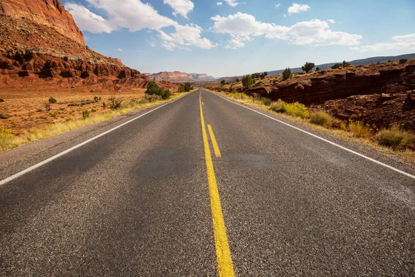 Malerische Straße Den Bergen Hintergrund Der Reise — Stockfoto