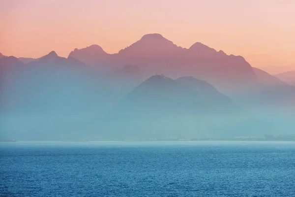 Krásné Mořské Pobřeží Turecku Úžasné Přírodní Scenérie Podél Lycijské Turistické — Stock fotografie