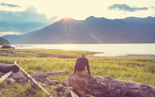 Stilla Havets Kust British Columbia Kanada Wanderlust Resekoncept — Stockfoto