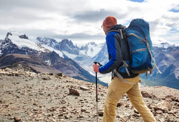 Randonnée Dans Les Montagnes Patagonie Argentine — Photo