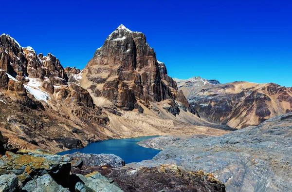 Cordillera Huayhuash Peru Güney Amerika Daki Güzel Dağ Manzaraları — Stok fotoğraf