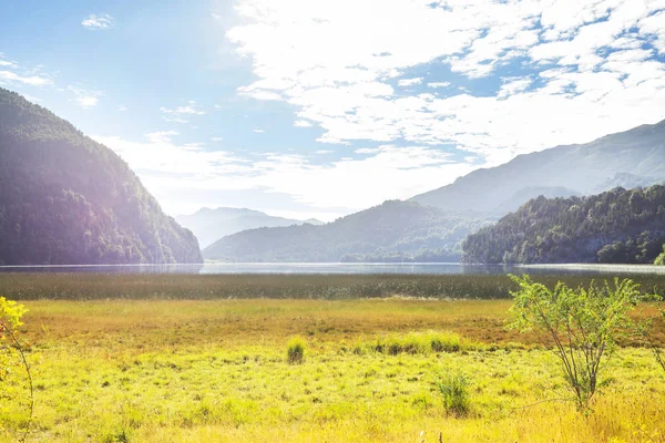 Bellissimi Paesaggi Montani Patagonia Lago Montagna Argentina Sud America — Foto Stock