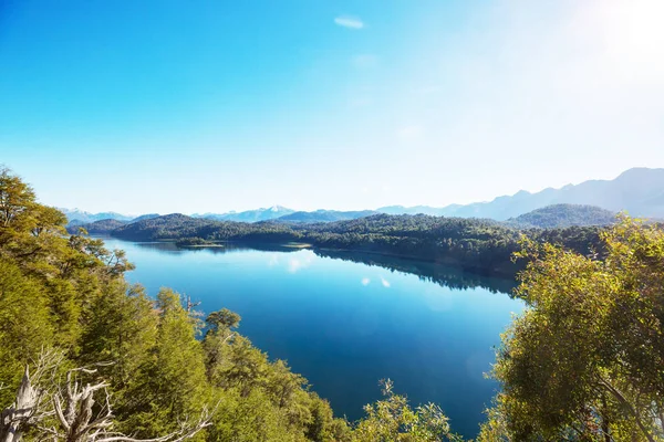 Hermosos Paisajes Montaña Patagonia Lago Montañas Argentina América Del Sur —  Fotos de Stock