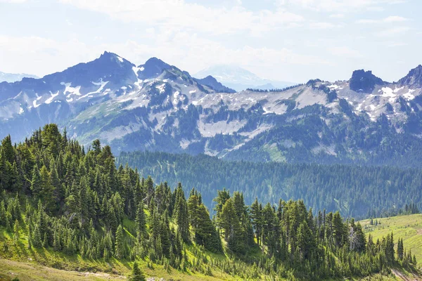 워싱턴과 미국의 캐스케이드 산맥에 아름다운 산봉우리 — 스톡 사진