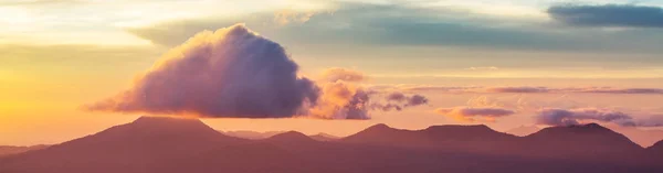 Krásná Sopka Národním Parku Cerro Verde Salvadoru Při Západu Slunce — Stock fotografie