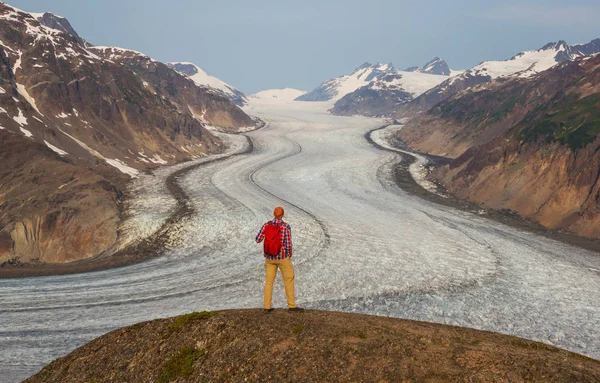 Laxglaciär Stewart Kanada — Stockfoto