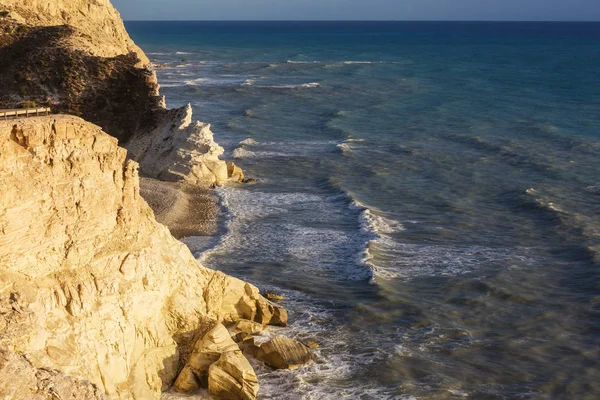 Belle Côte Chypre Lever Soleil — Photo