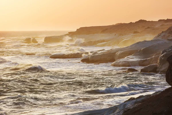 Beautiful Sea Shore Cyprus Sunrise — Stockfoto