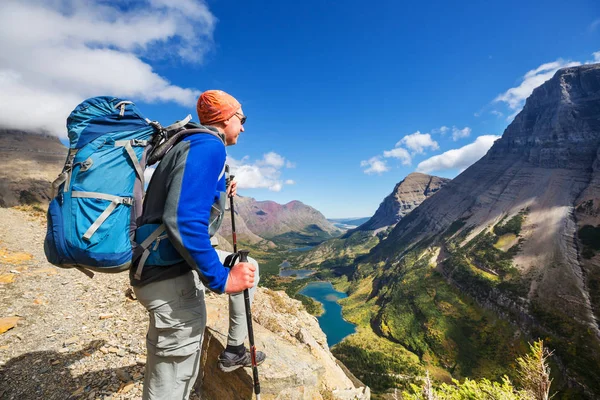 Hike Glacier National Park Montana — Stock Photo, Image