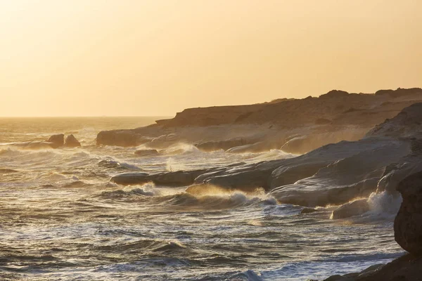 Beautiful Sea Shore Cyprus Sunrise — Stockfoto