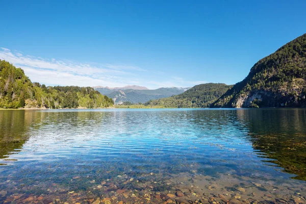 巴塔哥尼亚美丽的山景 阿根廷 南美洲的山区湖 — 图库照片