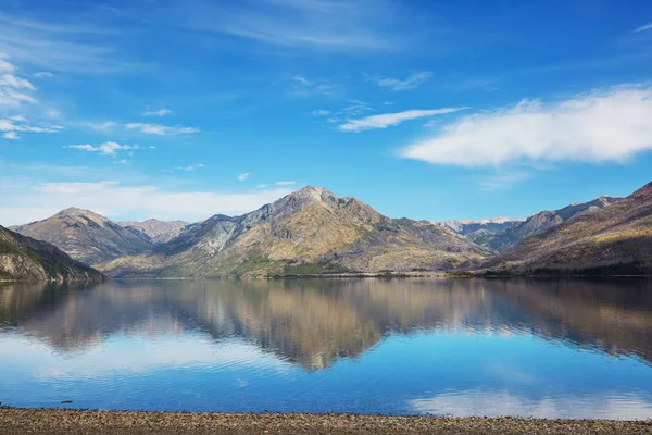 Patagonya Daki Güzel Dağ Manzaraları Güney Amerika Arjantin Dağlar Gölü — Stok fotoğraf