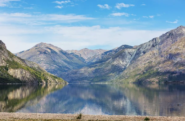 Beautiful Mountain Landscapes Patagonia Mountains Lake Argentina South America — Stock Photo, Image