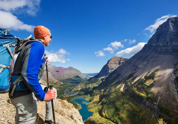 Randonnée Dans Parc National Des Glaciers Montana — Photo