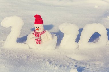 Yeni yıl 2020 tarih arkaplanı