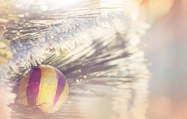 Piękny Tradycyjny Świąteczny Wystrój Zbliżenie — Zdjęcie stockowe