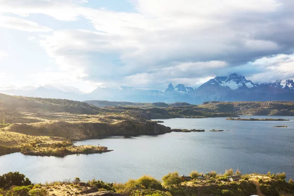 Nádherná Horská Krajina Patagonii Horské Jezero Argentině Jižní Amerika — Stock fotografie