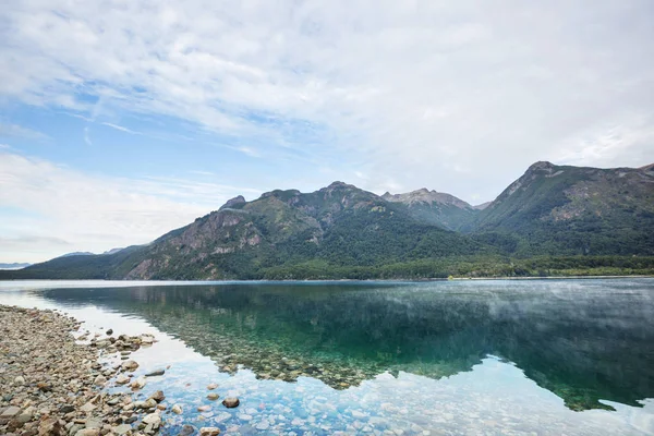 Hermosos Paisajes Montaña Patagonia Lago Montañas Argentina América Del Sur — Foto de Stock