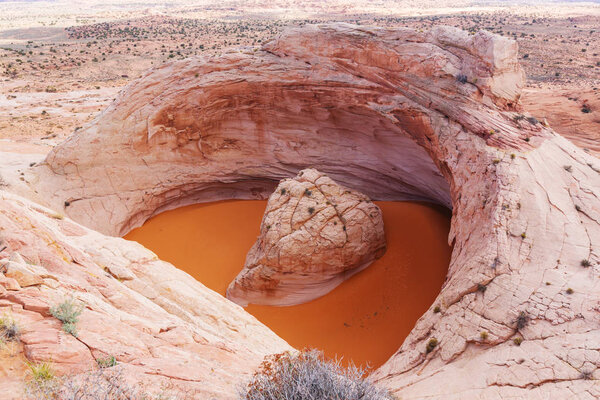 Unusual natural formation Cosmic Astray in Grand Staircase-Escalante National Monument, Utah, United States. Fantastic Landscapes.