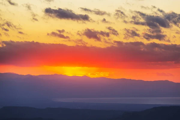 Úžasná Přírodní Krajina Severním Kypru Při Východu Slunce Krásné Cestovní — Stock fotografie