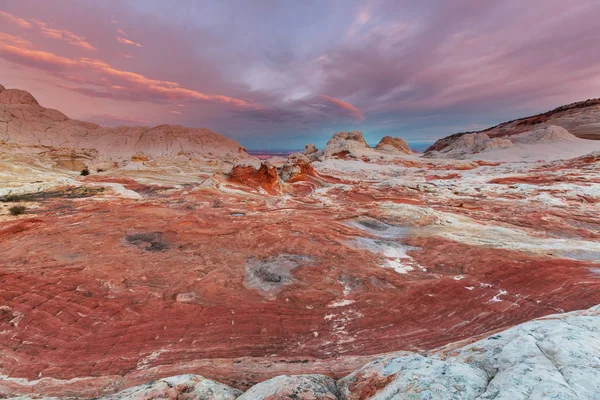 Vermilion Cliffs Ulusal Anıtı Gün Doğumunda Manzara Manzarası Alışılmadık Dağ — Stok fotoğraf