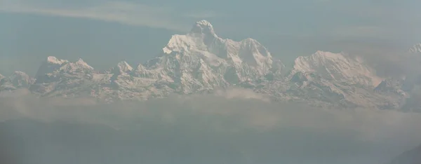 Kanchenjunga Nın Günbatımındaki Manzarası Himalayalar Nepal — Stok fotoğraf