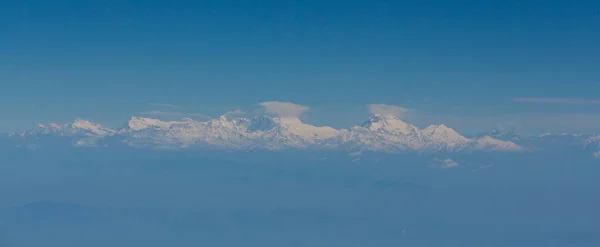 Landschappelijk Uitzicht Kanchenjunga Piek Bij Zonsondergang Himalaya Nepal — Stockfoto