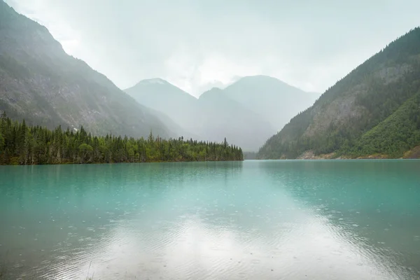 Озеро Кинни Парке Маунт Робсон Канадских Скалистых Горах Британская Колумбия — стоковое фото