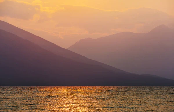 Sunset Scene Lake Sunset — Stock Photo, Image