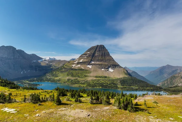 Malerischen Felsigen Gipfeln Des Gletschernationalparks Montana Usa — Stockfoto