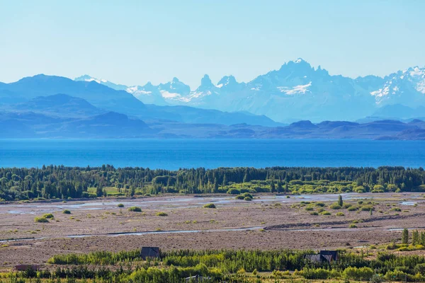 Lindas Paisagens Montanhosas Patagônia Lago Montanhas Argentina América Sul — Fotografia de Stock