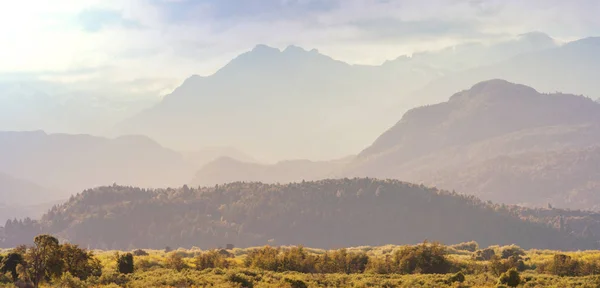 Krásná Horská Krajina Podél Štěrkové Cesty Carretera Austral Jižní Patagonii — Stock fotografie