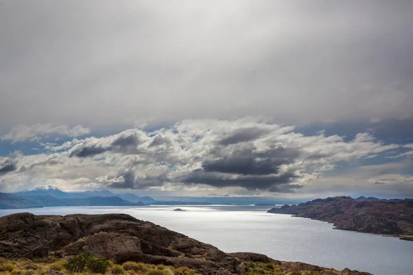 Vackra Bergslandskap Patagonien Berg Sjö Argentina Sydamerika — Stockfoto