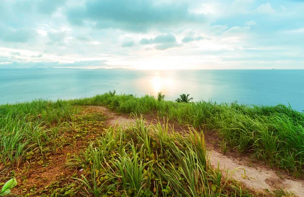 Atemberaubende Aussicht Auf Meeresbucht Und Berginseln Palawan Philippinen — Stockfoto