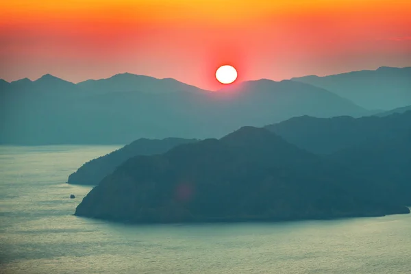 Krásné Mořské Pobřeží Turecku Úžasné Přírodní Scenérie Podél Lycijské Turistické — Stock fotografie