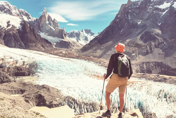 Wanderung Patagonischen Gebirge Argentinien — Stockfoto