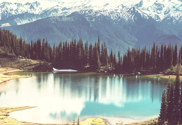 Image Lake Glacier Peak Washington Usa — Stock Photo, Image