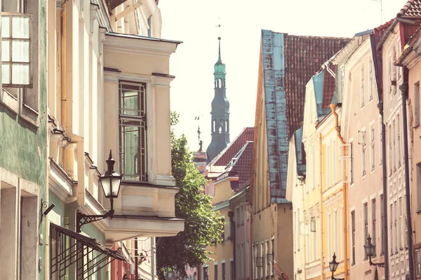 Vacker Gammal Stad Tallinn Estland — Stockfoto