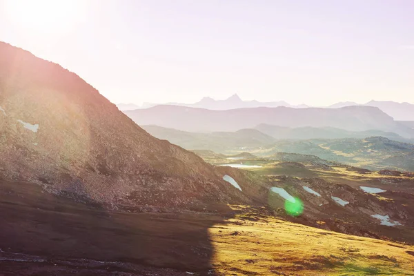 Hermoso Paisaje Beartooth Pass Shoshone National Forest Wyoming Escena Del — Foto de Stock