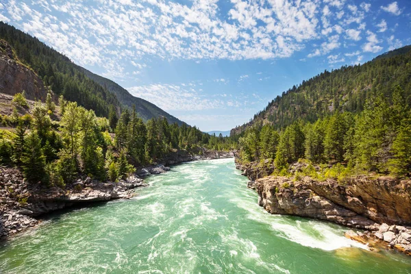 Hermoso Río Kootenai Montana Estados Unidos — Foto de Stock