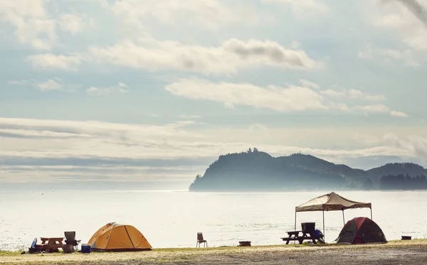 Tenda Camping Local Recreação — Fotografia de Stock