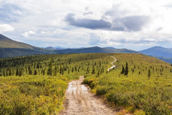 Yazın Alaska Nın Picturesque Dağları Karla Kaplı Kütleler Buzullar Kayalık — Stok fotoğraf