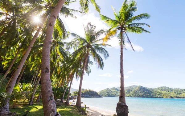 Geweldige Schilderachtig Uitzicht Zee Baai Bergachtige Eilanden Palawan Filipijnen — Stockfoto