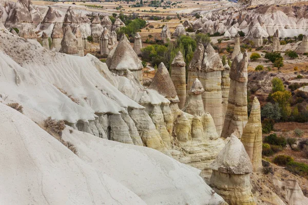 Ongebruikelijke Rotsformatie Cappadocië Turkije — Stockfoto