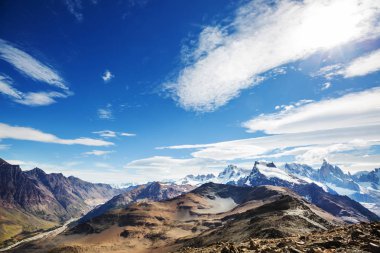Güney Arjantin 'deki Patagonya manzaraları. Güzel doğal manzaralar..