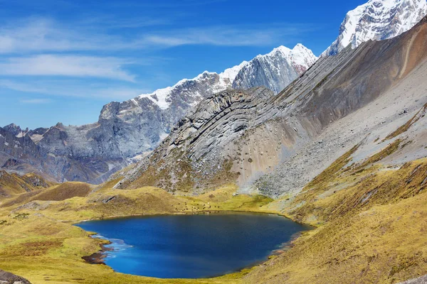 Indah Pemandangan Pegunungan Cordillera Huayhuash Peru Amerika Selatan — Stok Foto