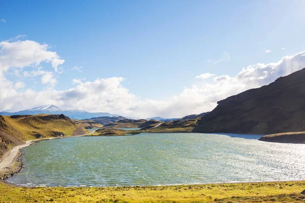 Vackra Bergslandskap Patagonien Berg Sjö Argentina Sydamerika — Stockfoto