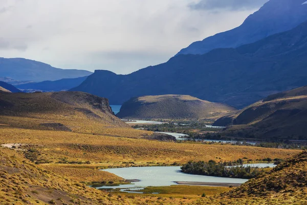 Vackra Bergslandskap Patagonien Berg Sjö Argentina Sydamerika — Stockfoto
