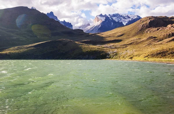 Bellissimi Paesaggi Montani Patagonia Lago Montagna Argentina Sud America — Foto Stock